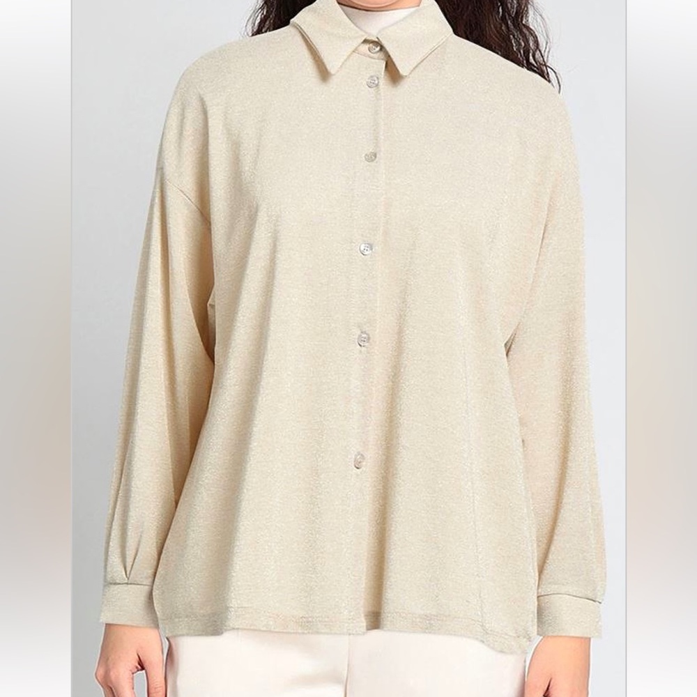 Have one camicia boxy top gold - Picture 3 of 7